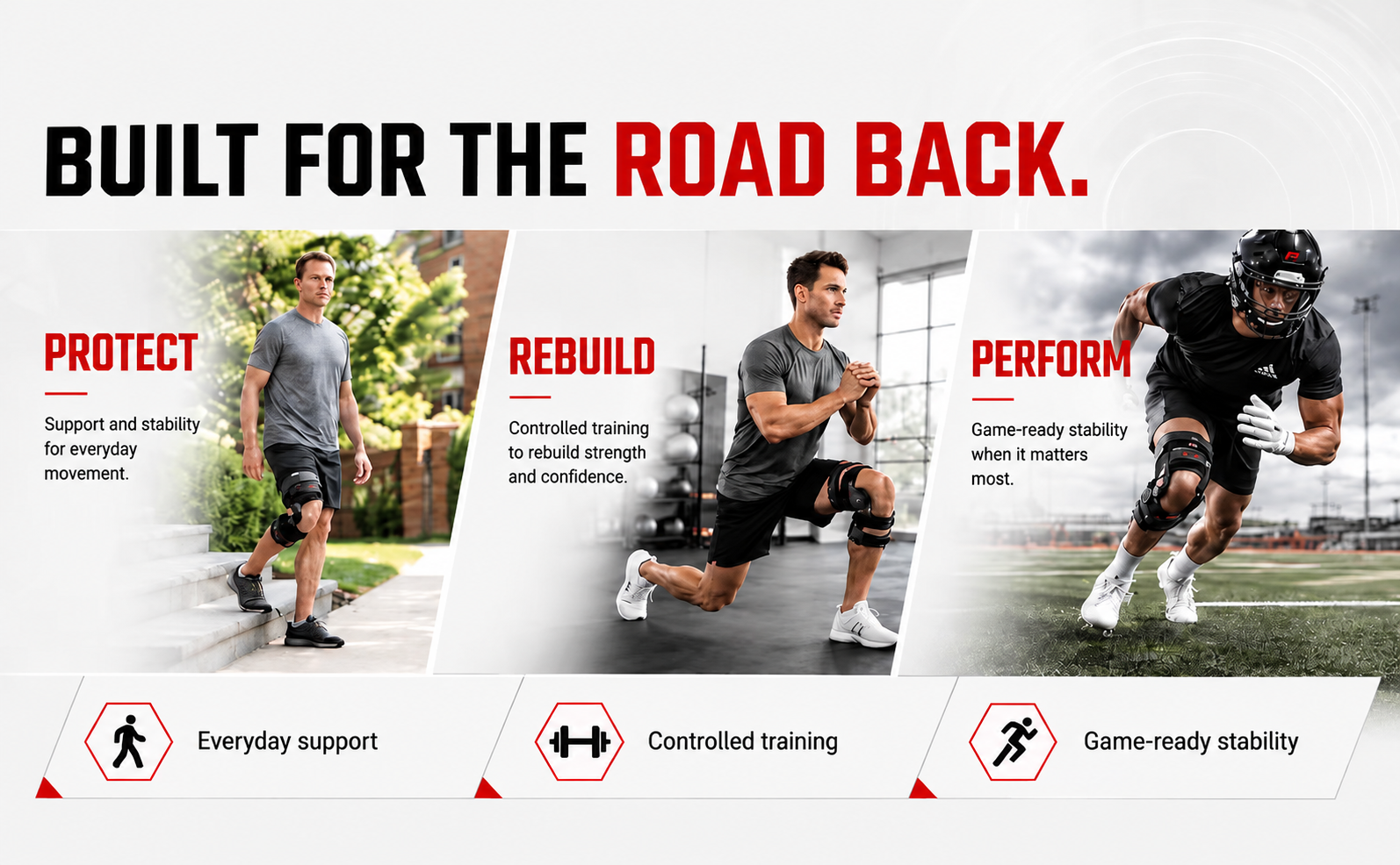 Proxchnge Hinged Knee Brace with Dual-Sided Aluminum Hinges, Adjustable Straps and Compression Sleeve, Knee Support Stabilizer for Men and Women, Left or Right Knee Proxchnge Hinged Knee Brace with Dual-Sided Aluminum Hinges, Adjustable Straps and Compression Sleeve, Knee Support Stabilizer for Men and Women, Left or Right Knee